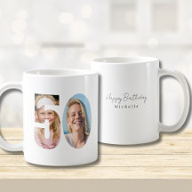 Benutzerdefinierter 50. Geburtstag mit zwei Fotos 