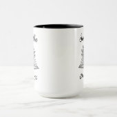Benutzerdefinierter 50. Geburtstag Name - Kapitel Tasse (Zentrum)