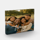 Benutzerdefinierter 5" x 7" Acryl-Fotoblock Fotoblock (Links)