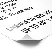 Benutzerdefinierter 5 Zoll x 7 Zoll Foto Print (US (Ecke)