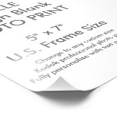 Benutzerdefinierter 5 Zoll x 7 Zoll Foto Print (US (Ecke)