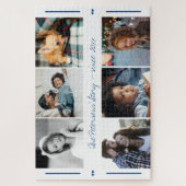 Benutzerdefinierter 6-Foto-Collage moderner Skript Puzzle (Vertikal)