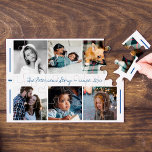 Benutzerdefinierter 6-Foto-Collage moderner Skript Puzzle<br><div class="desc">Erzählen Sie Ihre Familiengeschichte in sechs individuellen Bildern und feiern Sie mit diesem wunderschönen Collage Jumbo Puzzle aus dem Keepake Foto Ihr Jubiläum oder nehmen Sie sich einfach die Zeit und die Geduld, um gemeinsam mit Ihren Kindern in sozialer Distanzierung zu lösen und zu Zuhause-Zeiten bleibe! Einfach mit Ihren Fotos...</div>