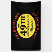 Benutzerdefinierter 70. Geburtstags-Spaß Banner (Vertikal)