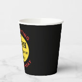 Benutzerdefinierter 70. Geburtstags-Spaß Pappbecher (Links)