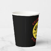 Benutzerdefinierter 70. Geburtstags-Spaß Pappbecher (Rechts)