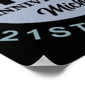 Benutzerdefinierter 70. Geburtstags-Spaß Poster (Ecke)