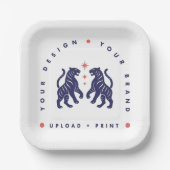 Benutzerdefinierter 7" Papier-Teller | Ihr Design  Pappteller (Vorderseite)