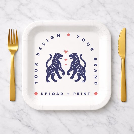 Benutzerdefinierter 7" Papier-Teller | Ihr Design  Pappteller