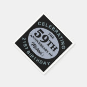 Benutzerdefinierter 80. Geburtstags-Spaß Serviette (Ecke)