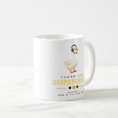 Benutzerdefinierter 911-Dispatcher Gans mit Headse Kaffeetasse (VorderseiteRechts)
