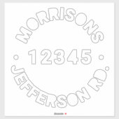 Benutzerdefinierter Abfallmüll, recycelnd Nummer d Aufkleber (Blatt)