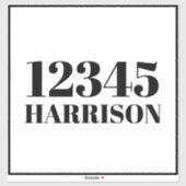 Benutzerdefinierter Abfallmüll, recycelnd Nummer d Aufkleber (Blatt)