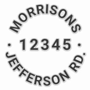 Benutzerdefinierter Abfallmüll, recycelnd Nummer d Aufkleber