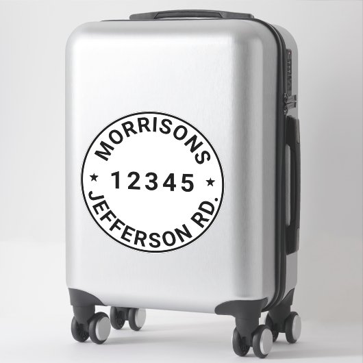 Benutzerdefinierter Abfallmüll, recycelnd Nummer d Aufkleber (Koffer)