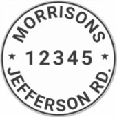 Benutzerdefinierter Abfallmüll, recycelnd Nummer d Aufkleber (Vorderseite)