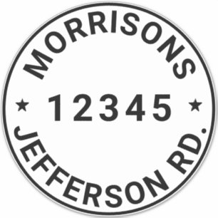 Benutzerdefinierter Abfallmüll, recycelnd Nummer d Aufkleber