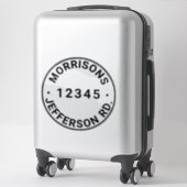 Benutzerdefinierter Abfallmüll, recycelnd Nummer d Aufkleber (Koffer)