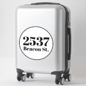 Benutzerdefinierter Abfallmüll, recycelnd Nummer d Aufkleber (Koffer)