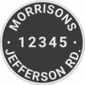 Benutzerdefinierter Abfallmüll, recycelnd Nummer d Aufkleber (Vorderseite)