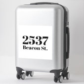 Benutzerdefinierter Abfallmüll, recycelnd Nummer d Aufkleber (Koffer)