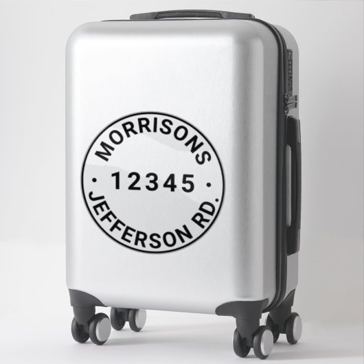 Benutzerdefinierter Abfallmüll, recycelnd Nummer d Aufkleber (Koffer)