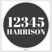 Benutzerdefinierter Abfallmüll, recycelnd Nummer d Aufkleber (Blatt)