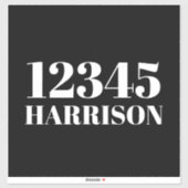 Benutzerdefinierter Abfallmüll, recycelnd Nummer d Aufkleber (Blatt)