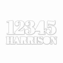 Benutzerdefinierter Abfallmüll, recycelnd Nummer d Aufkleber