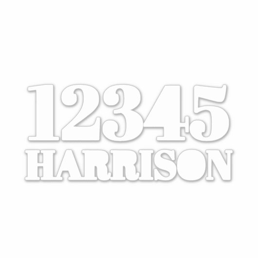 Benutzerdefinierter Abfallmüll, recycelnd Nummer d Aufkleber (Vorderseite)