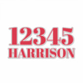 Benutzerdefinierter Abfallmüll, recycelnd Nummer d Aufkleber (Vorderseite)