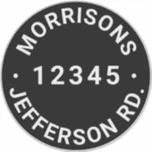 Benutzerdefinierter Abfallmüll, recycelnd Nummer d Aufkleber (Vorderseite)