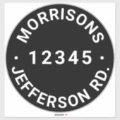 Benutzerdefinierter Abfallmüll, recycelnd Nummer d Aufkleber (Blatt)