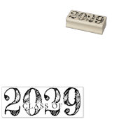 Benutzerdefinierter Abschluss | Einfaches Jahr und Gummistempel (Stempel)