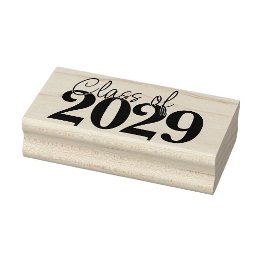 Benutzerdefinierter Abschluss | Einfaches Jahr und Gummistempel (Stempel)