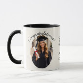 Benutzerdefinierter Abschluss-Fotomug Gratulation Tasse (Links)