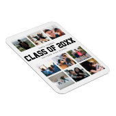 Benutzerdefinierter Abschluss-Keepake-FotoCollage Magnet (Rechte Seite)