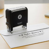 Benutzerdefinierter Absender-Stempel. Selbstadress Permastempel