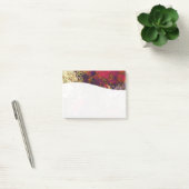 Benutzerdefinierter Abstrakter Abend Rote Creme & Post-it Klebezettel (Büro)