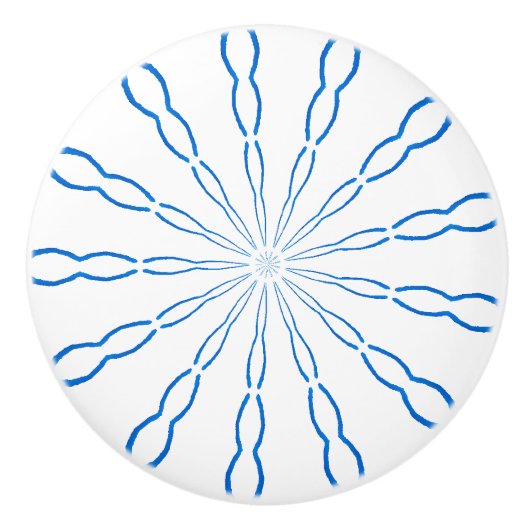 Benutzerdefinierter Abstrakter Knopf Keramikknauf (Vorderseite)