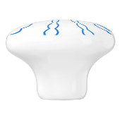 Benutzerdefinierter Abstrakter Knopf Keramikknauf (Seitenansicht)