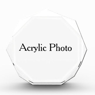 benutzerdefinierter Acryl-Achteck-Fotoblock Fotoblock