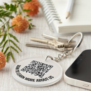 Benutzerdefinierter Acryl-QR-Code personalisiertes Schlüsselanhänger