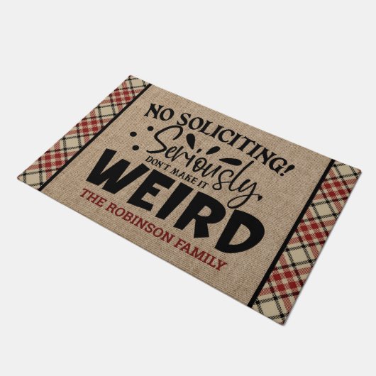 Benutzerdefinierter ADD-NAME Keine Aufforderung Ni Fußmatte (Schrägansicht)