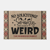 Benutzerdefinierter ADD-NAME Keine Aufforderung Ni Fußmatte (Vorderseite)