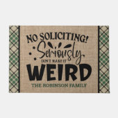 Benutzerdefinierter ADD-NAME Keine Aufforderung Ni Fußmatte (Vorderseite)