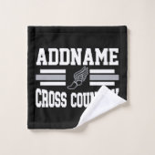 Benutzerdefinierter ADD-NAME Länderlaufender Badhandtuch Set (Waschlappen)