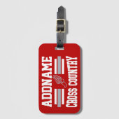 Benutzerdefinierter ADD-NAME Länderlaufender Gepäckanhänger (Vorderseite Vertikal)