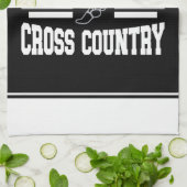 Benutzerdefinierter ADD-NAME Länderlaufender Geschirrtuch (Gefaltet)