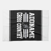 Benutzerdefinierter ADD-NAME Länderlaufender Geschirrtuch (Horizontal)